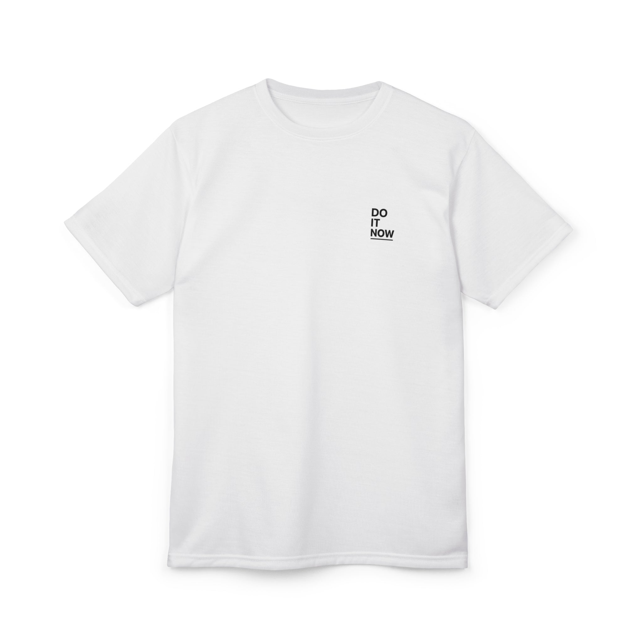 Do It Now Minimalist Chest Logo Tee — Motivational Graphic T‑Shirt